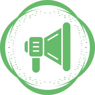 Konuşmacı. Web simgesi basit illüstrasyon 