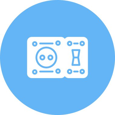 Anahtar simgesinin basit doğrusal çizimi