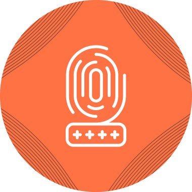 Biyometrik simgenin temel doğrusal çizimi