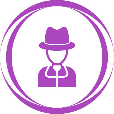 Casusluk simgesinin temel doğrusal resmi