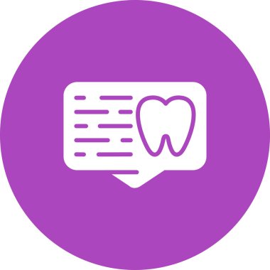 Diş kliniği logosu şablonu, diş simgesi, vektör illüstrasyonu beyaz arkaplanda izole edildi 