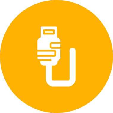 usb Web simgesi vektör illüstrasyonu