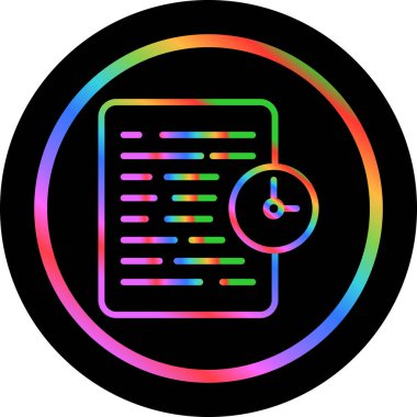 belge web simgesi vektör illüstrasyonu