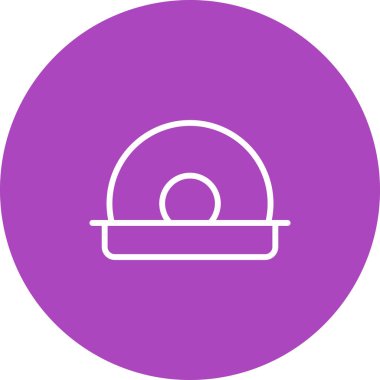 Cd Sürücüsü simgesi, vektör illüstrasyonu basit tasarım