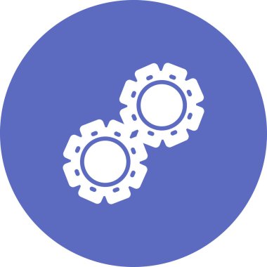  Gears'ı web simge vektör çizim 