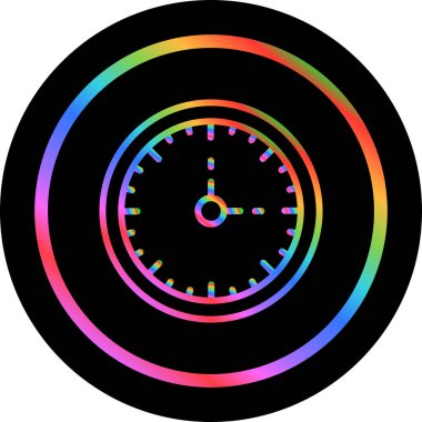 vektör çizim saat web simgesi     