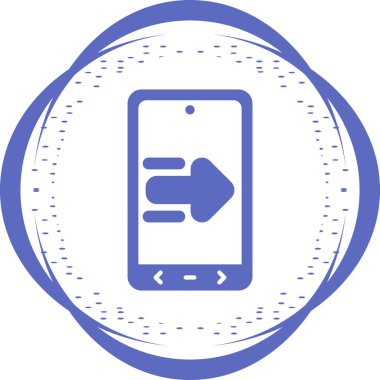 Swip Sağ Web simgesi vektör çizimi