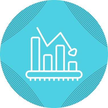 Churn Analiz simgesinin temel doğrusal resmi