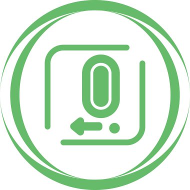 Decima web simgesinin vektör illüstrasyonu