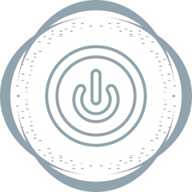Güç düğmesi. Web simgesi basit tasarım