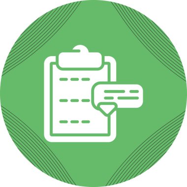 Görev listeli konuşma balonu, basit doğrusal resim