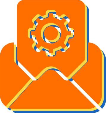 E- posta Servislerinin vektör illüstrasyonu modern simge 