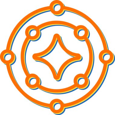 yıldız web simgesi, vektör çizim