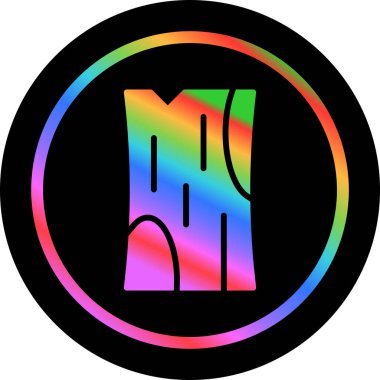 Ahşap simgesinin vektör çizimi