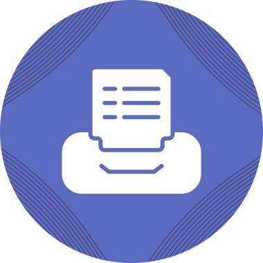 Yazıcı. Web simgesi basit tasarım  