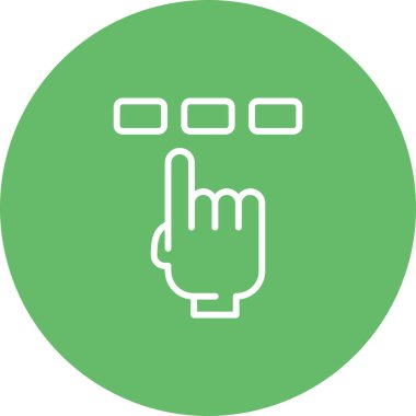 düğmeyi seç, temel satır resmi