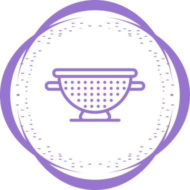 Colander web simgesi vektör illüstrasyonu 