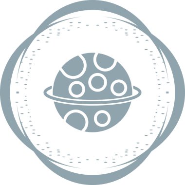 Planet web simgesinin vektör illüstrasyonu         