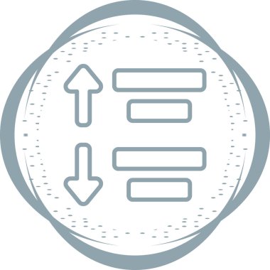 Boşluk simgesinin basit satır çizimi