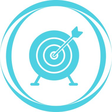 Hedef. Web simgesi basit illüstrasyon