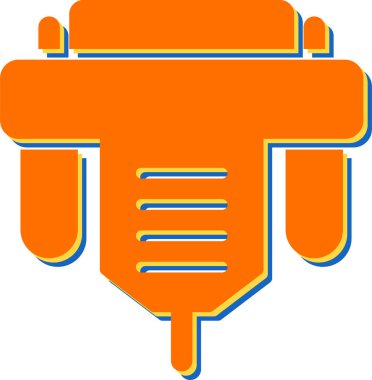 Bir ağırlık simgesinin vektör illüstrasyonu