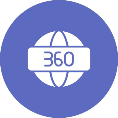 Moda tarzı arka planında 360 derece dairesel simge