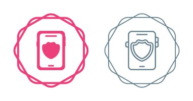 Beyaz arkaplanda izole akıllı telefon simgesi, modern telefon işareti, renkli illüstrasyon 