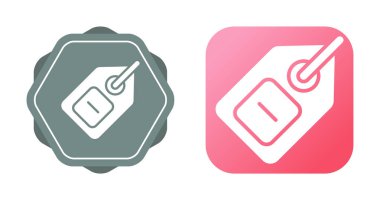 etiket web simgesi vektör illüstrasyonu