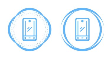 Pil şarj ikonu. İnce çizgi tarzı. vektör