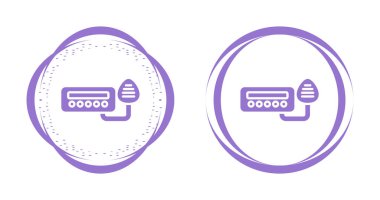 Taksi radyo simgesi işaret vektörü illüstrasyonu 