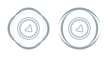 Beyaz arkaplanda pusula simgeleri, vektör illüzyonu   