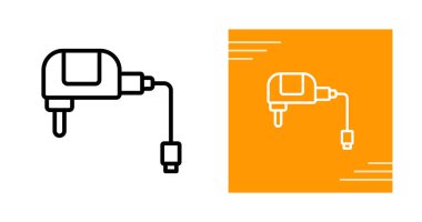 Kablo simgeleri beyaz arkaplanda izole edildi.