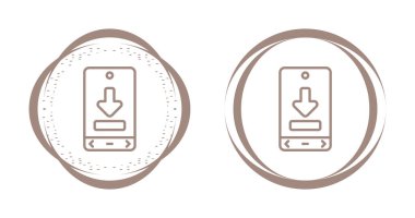 akıllı telefon simgeleri ayarlandı, vektör illüstrasyonu basit tasarım