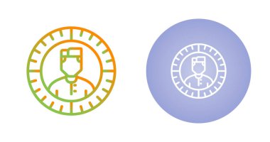 Hedef Seyirci Simgesi. Vektör Resimleri Beyaz Arkaplanda İzole Edildi 