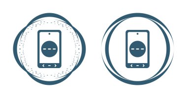 akıllı telefon simgeleri ayarlandı, vektör illüstrasyonu basit tasarım