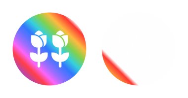 Çiçek ikonu vektör illüstrasyon dizaynı