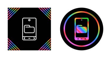 akıllı telefon simgeleri ayarlandı, vektör illüstrasyonu basit tasarım