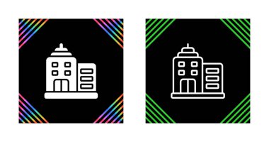 Bina simgeler ayarla, illüstrasyon vektör