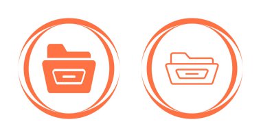 klasör simgeleri ayarlamak, illüstrasyon vektör 