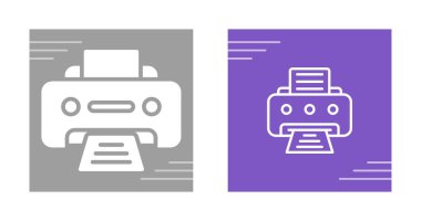 Yazıcı. Web simgesi basit tasarım  