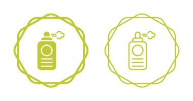 Sis yayan iki yeşil sprey şişesi simgesi