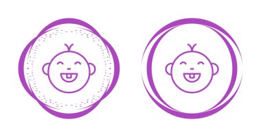 Yüz ifadesi vektör illüstrasyonlu sevimli gülümseyen emoji 