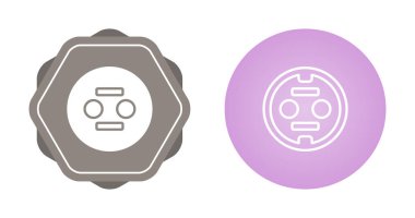 soket, port simgesi vektör illüstrasyonu 