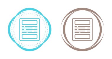 belge simgeleri ayarlandı, vektör illüstrasyonu basit tasarım