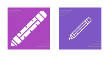 Minimalist Kalem Simgeleri beyaz arkaplanda izole edildi. Vektör illüstrasyonu