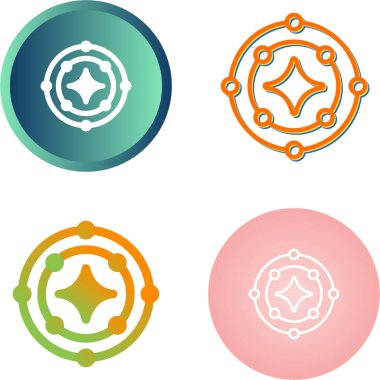 yıldız simgeleri ayarlandı, vektör illüstrasyonu