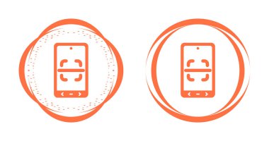 akıllı telefon web simgesi vektör illüstrasyonundaki kamera