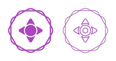 Beyaz arkaplanda soyut işaret simgesi izole edildi.