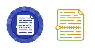 Web kullanımı için optimize edilmiş bir belge simgesinin modern bir vektör illüstrasyonu.