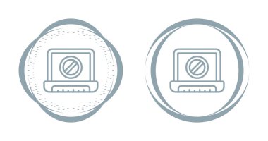 dizüstü bilgisayar simgeleri ayarlandı, vektör basit tasarımı